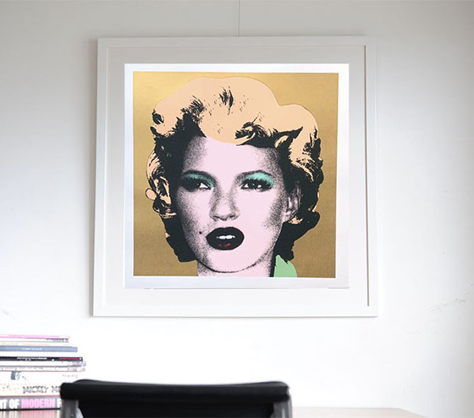 Banksy（バンクシー）Kate Moss（Gold）- WCP Reproductionを販売！ ー