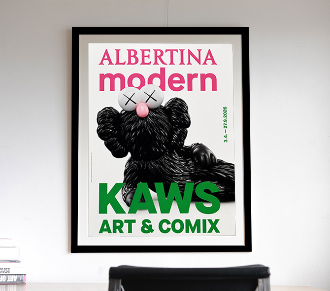 KAWS カウズ Art & Comix 展覧会ポスター ウィーン美術館 ー NOISEKING