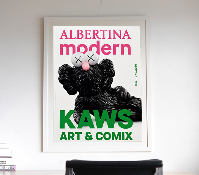 KAWS カウズ Art & Comix 展覧会ポスター ウィーン美術館 ー NOISEKING
