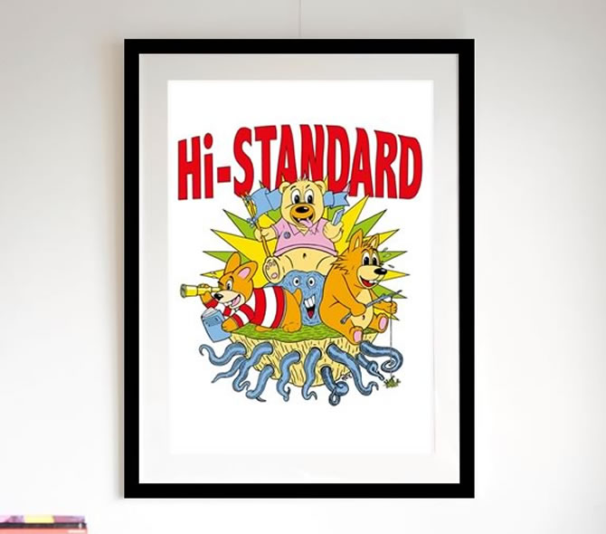 ステッカー付き！hi-standard キャンバスアート ハイスタンダード